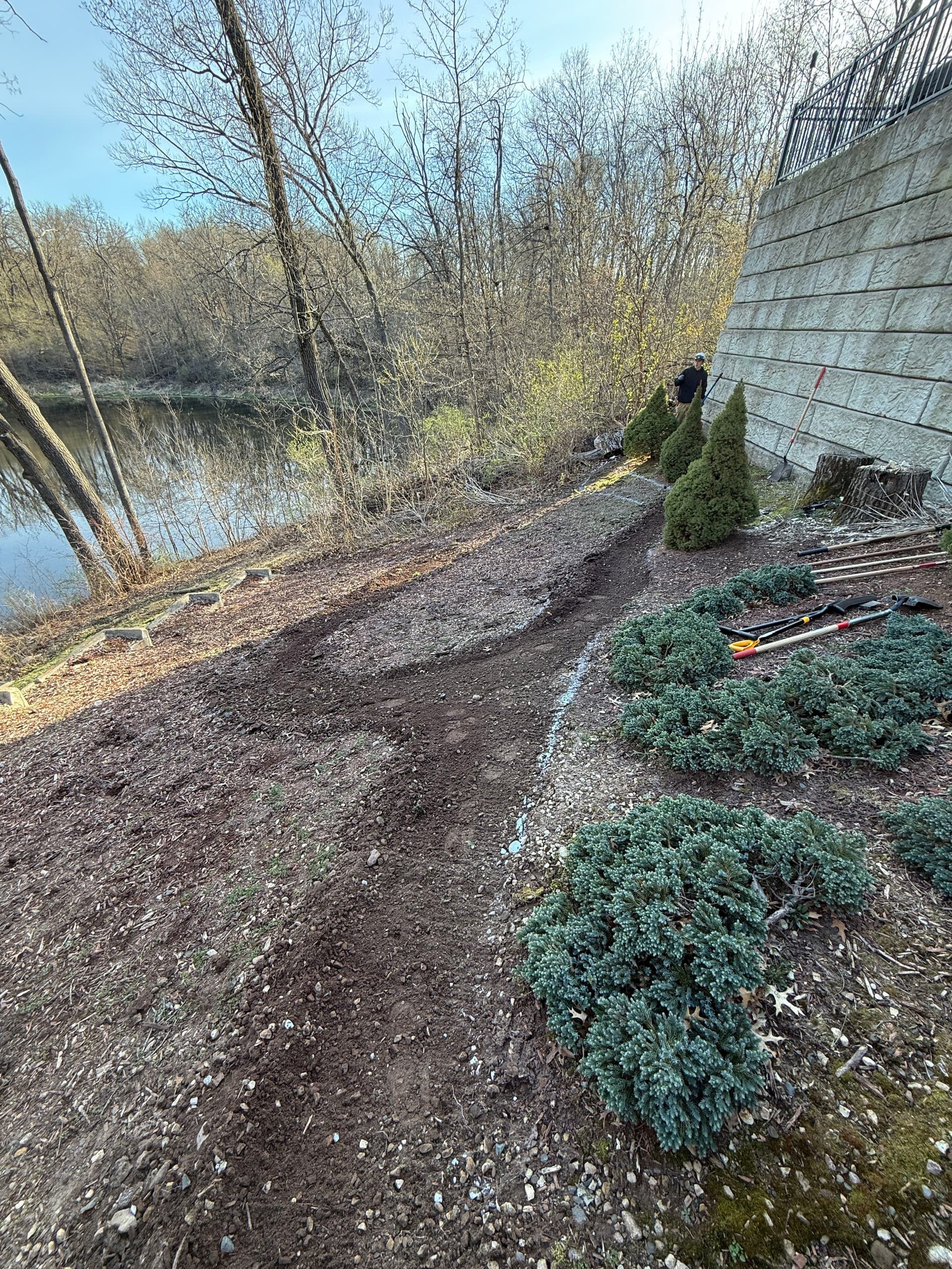 Hillside Garden Path and Mulched Bed in Inver Grove Heights image