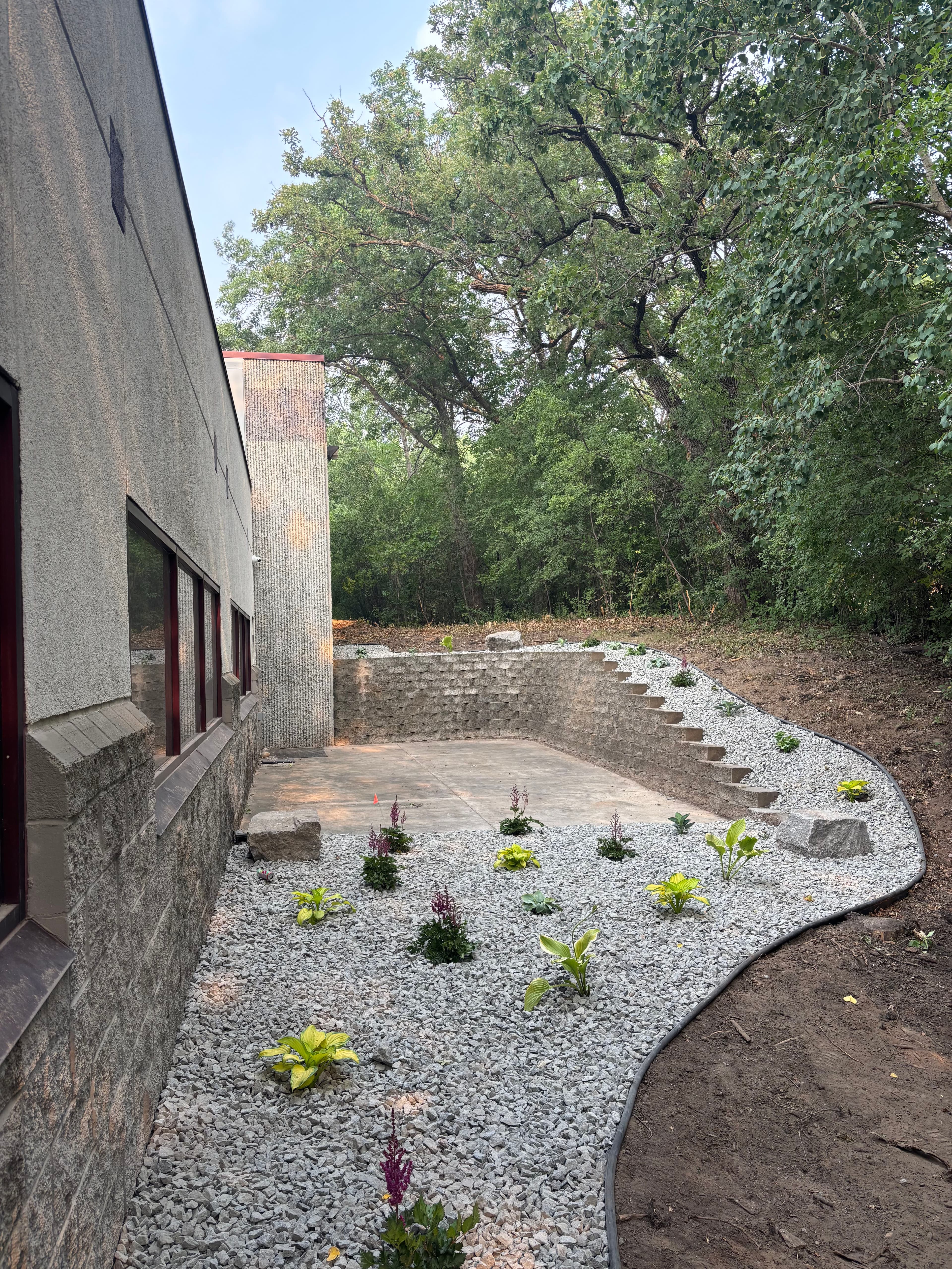 Project Commercial Landscaping Facelift with Granite, New Plantings, and Brush Hogging image