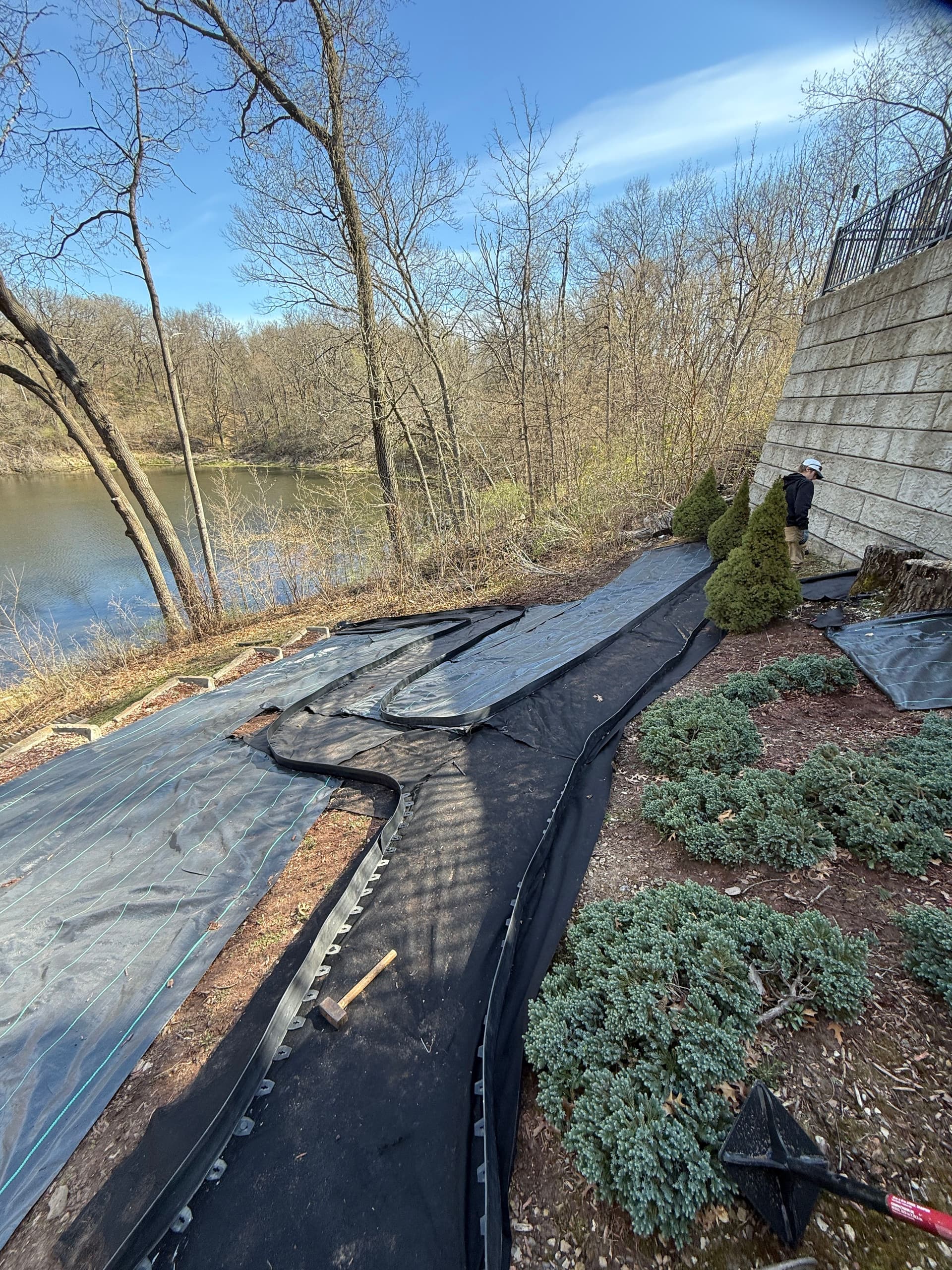 Gallery photos for Hillside Garden Path and Mulched Bed in Inver Grove Heights: Image #1