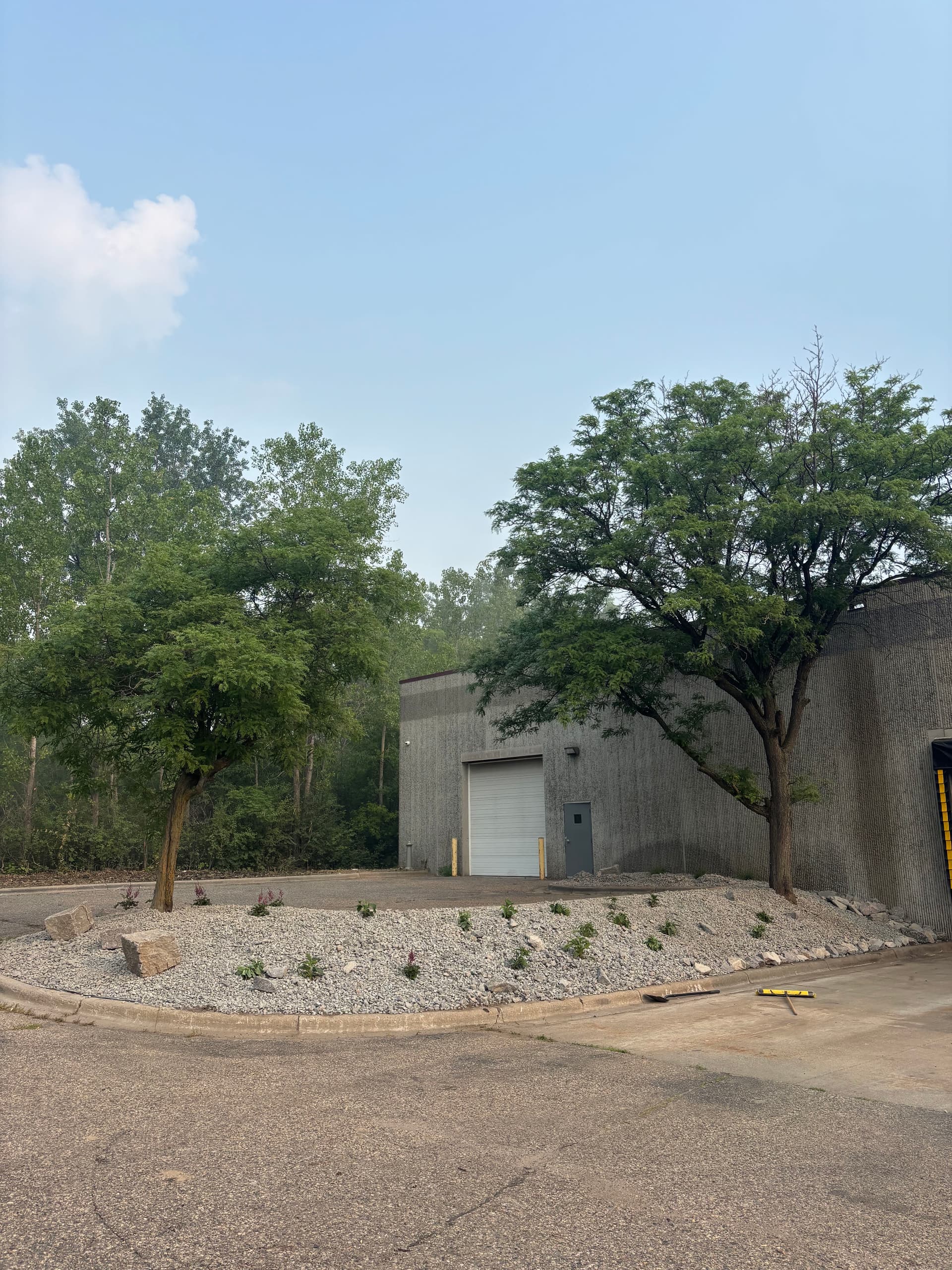 Gallery photos for Commercial Landscaping Facelift with Granite, New Plantings, and Brush Hogging: Image #2