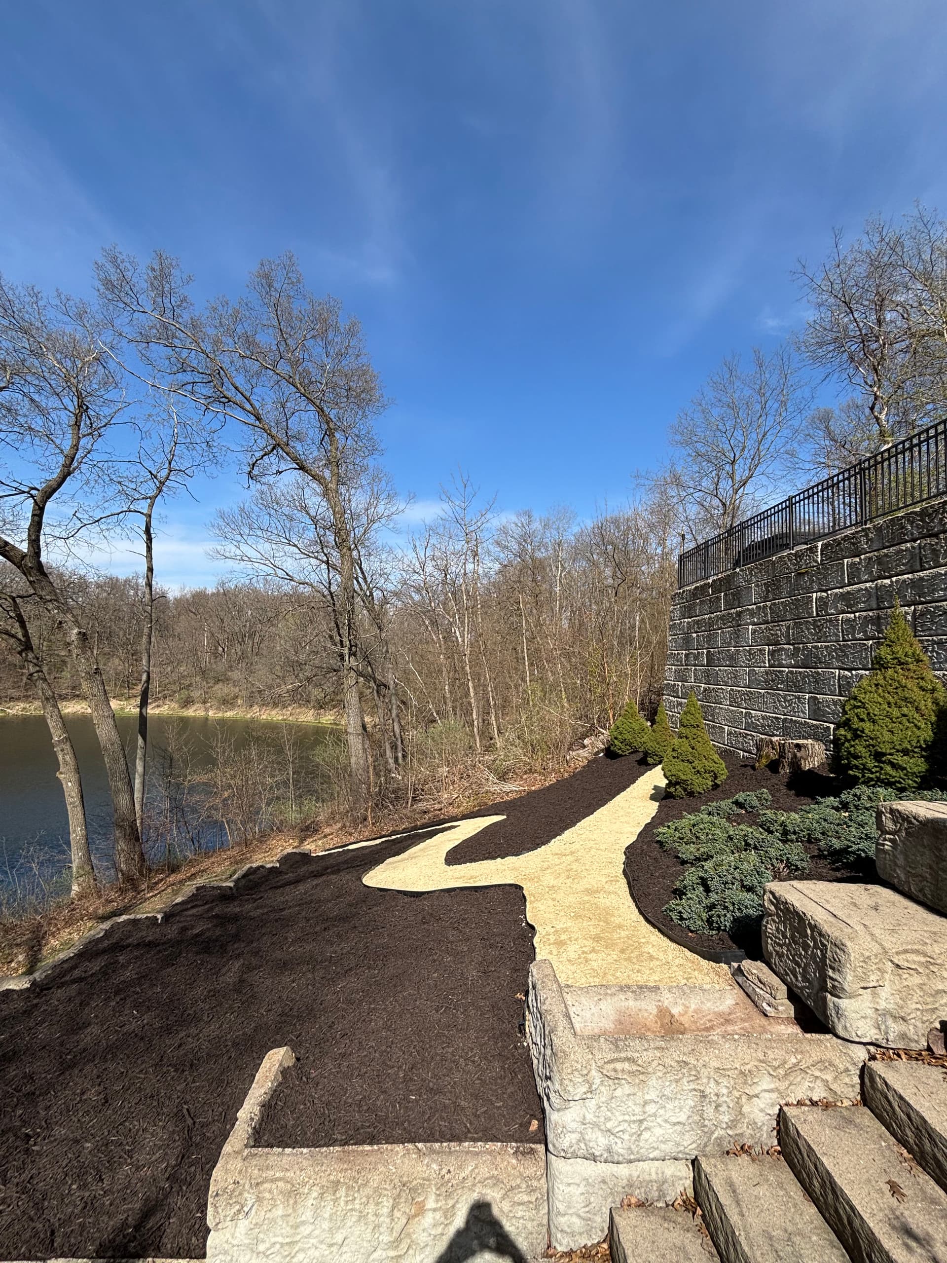 Gallery photos for Hillside Garden Path and Mulched Bed in Inver Grove Heights: Image #2